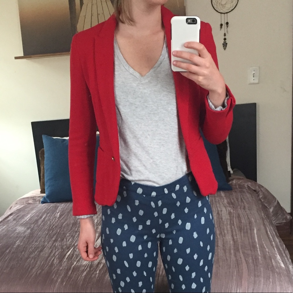 Red Zara Blazer